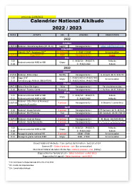 Calendrier National FKSR 2022-2023