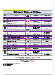 Calendrier National FKSR 2022-2023